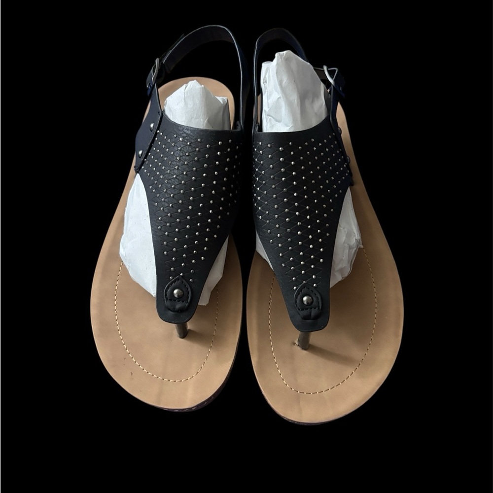 Elegant‎ Black Studded Women's Sandals